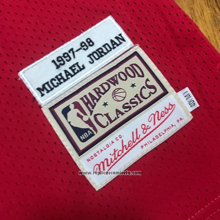 Camiseta Chicago Bulls Michael Jordan #23 1997-98 NBA Finals Mitchell & Ness Rojo